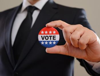 employee with vote pin